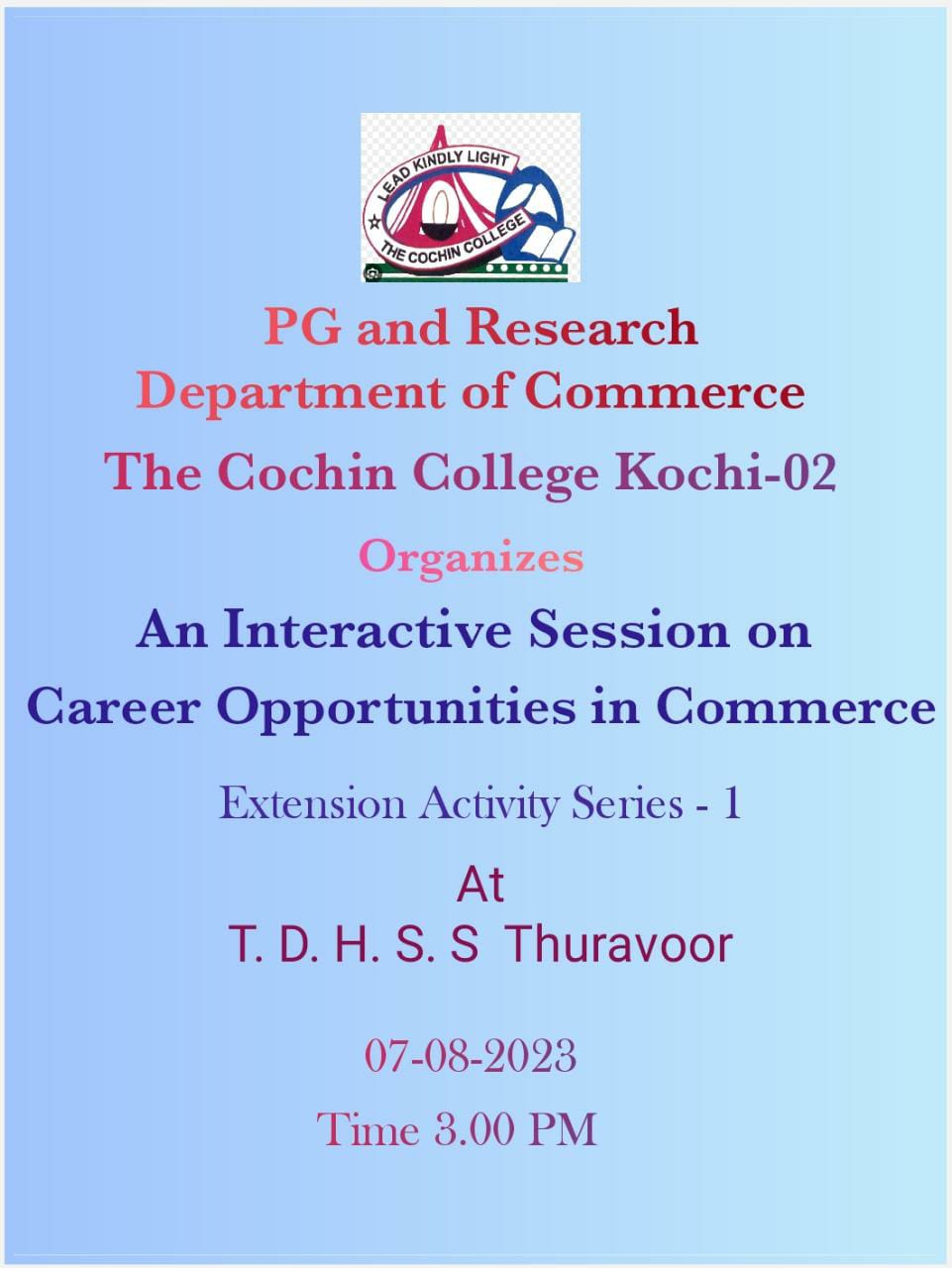 An Interactive Session on Career Opportunities in Commerce