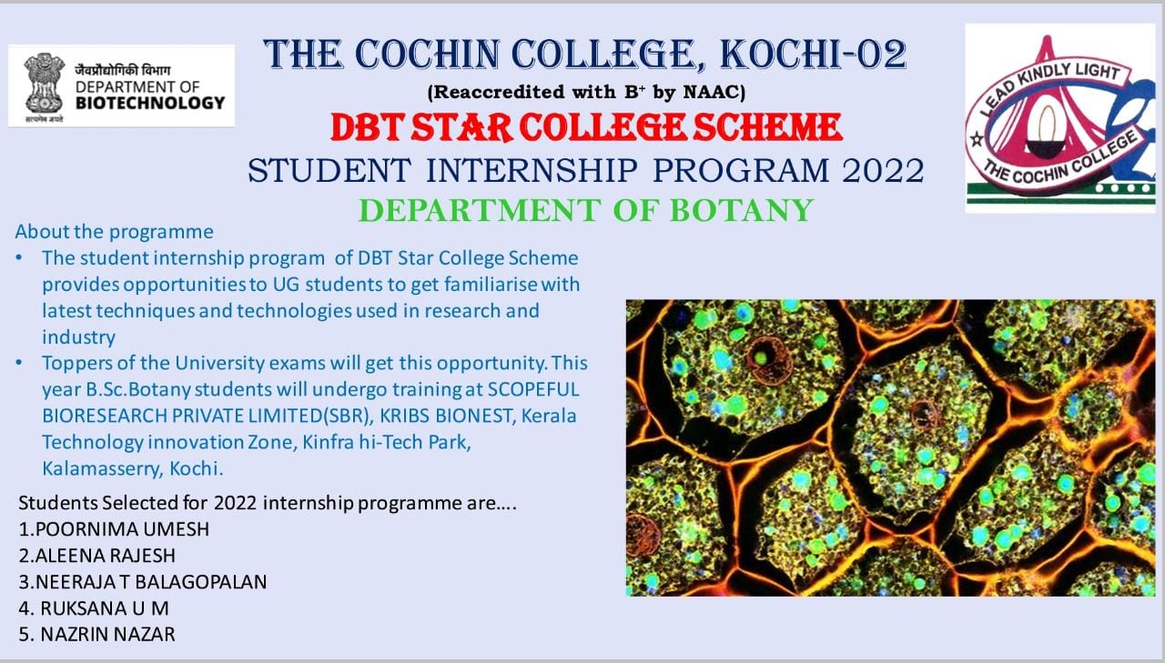 DBT-STAR Botany Activities